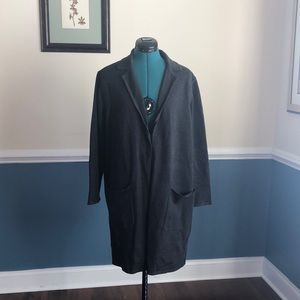 NWT Banana Republic charcoal grey sweater jacket